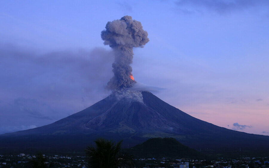 Извержение вулкана Майон, Филиппины